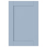 Blue SANNIDAL cabinet door, rectangular, smooth, classic design.