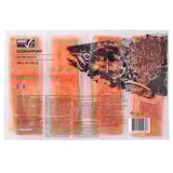 Clear plastic bag of frozen salmon fillets by ikeas SJÖRAPPORT brand, showing packaging with product name, branding, and description.