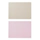 Option: Two beige and pink pegboards, rectangular, with evenly spaced holes, used for organization.