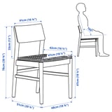 Illustration with measurements for the product: SKANSNÄS.