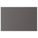 Dark grey rectangular storage door for platsa units, sleek and minimalist design, made from plastic edging, paper foil, and particleboard.