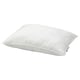 Option: White pillow, SKOGSFRÄKEN, soft polyester fill, breathable cotton-lyocell cover, rectangular shape.