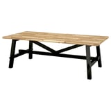 SKOGSTA Dining table, acacia/black, 235x100 cm