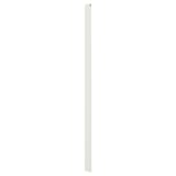 This image shows a white SKYTTA stop bar made of fibreboard with plastic foil, designed for sliding door solutions.