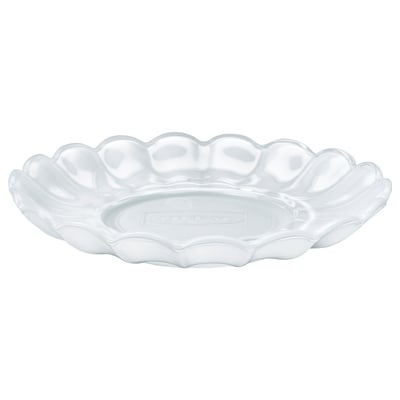 SMÅNÄCKROS Candle dish, white, 14 cm