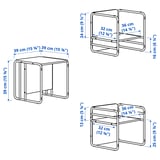 Illustration with measurements for the product: SMÅSKRAKE.