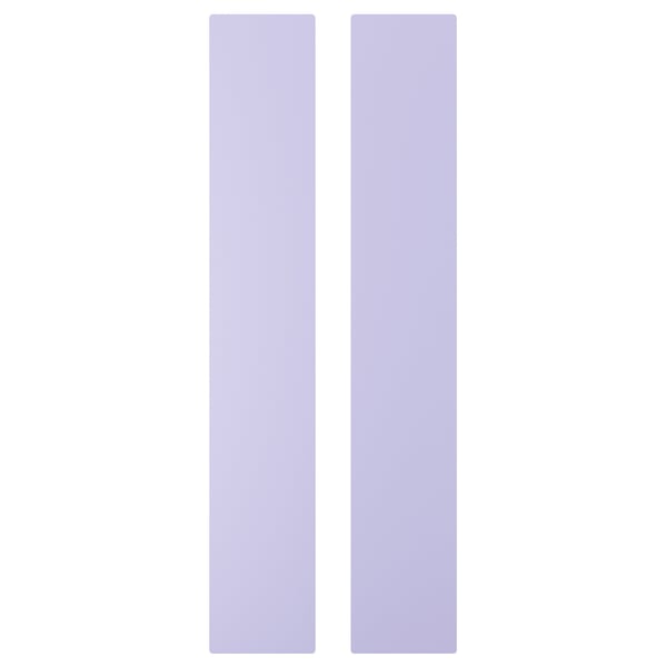 Two tall, side-by-side, light purple rectangles, smooth edges.