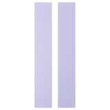 Two tall, side-by-side, light purple rectangles, smooth edges.