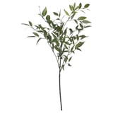 SMYCKA green artificial leaf stem, recycled plastic, natural shape.