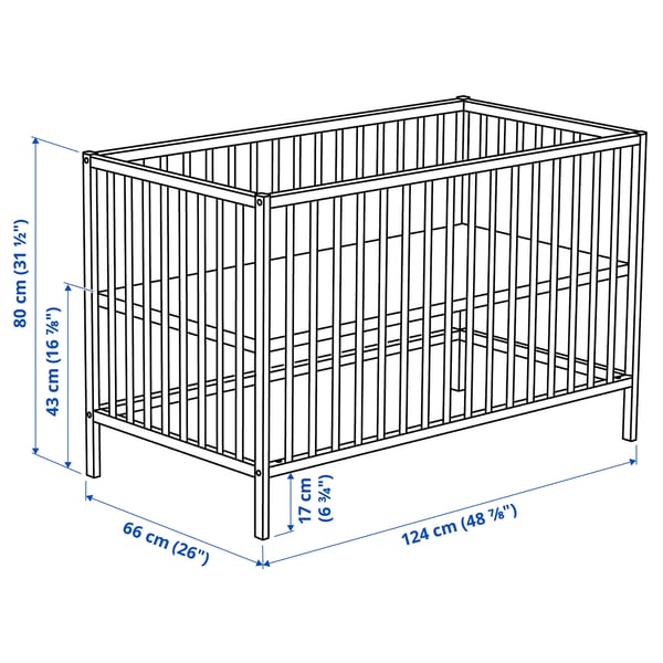 Illustration with measurements for the product: SNIGLAR.