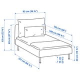 Illustration with measurements for the product: SÖDERHAMN.