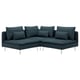 SÖDERHAMN sectional sofa, teal, modern design, deep cushions.