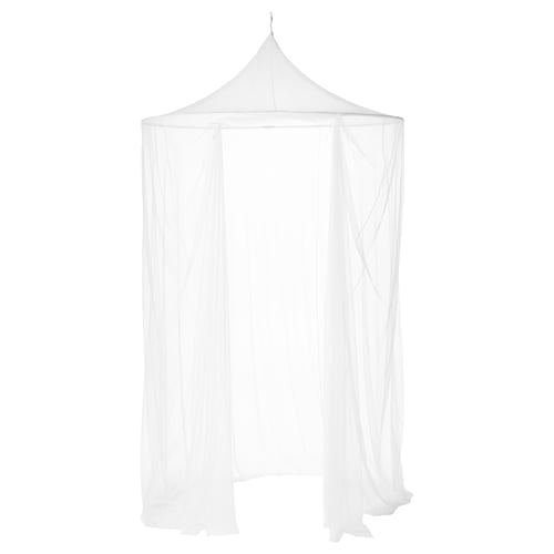 SOLIG white hammock net; soft, protective; hexagonal shape; suspends from ceiling.