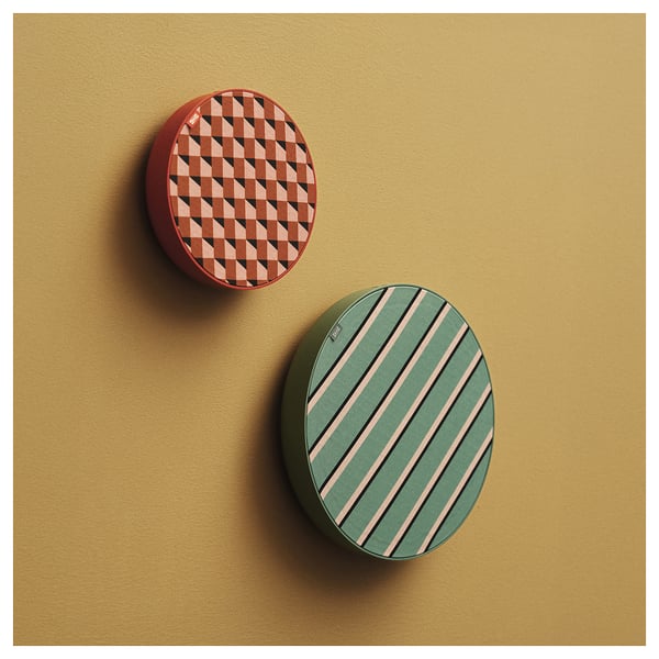 SOLSKYDD Bluetooth speaker, green, 29 cm