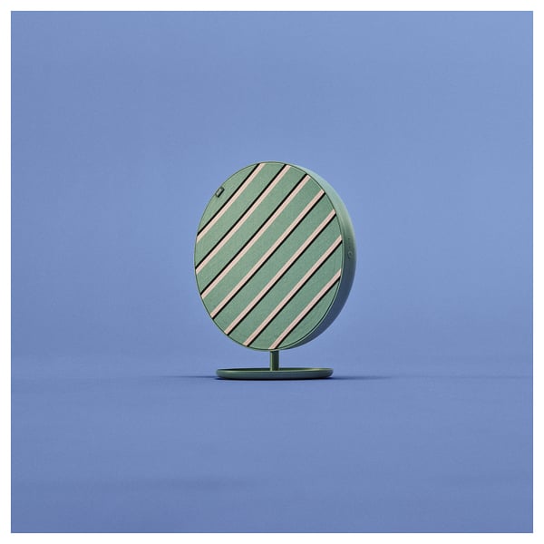 SOLSKYDD Bluetooth speaker, green, 29 cm