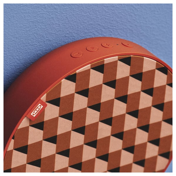 SOLSKYDD Portable Bluetooth speaker, orange, 19 cm