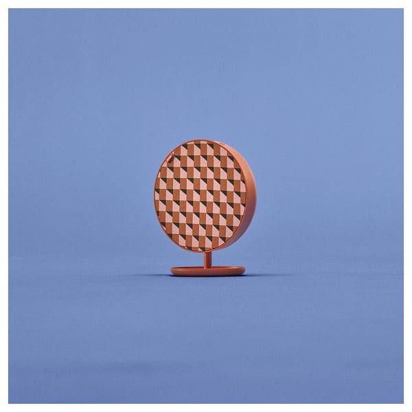 SOLSKYDD Portable Bluetooth speaker, orange, 19 cm