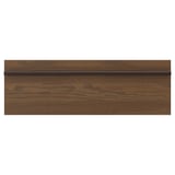STENSTA dark brown ash veneer kitchen cabinet panel with wide, solid wooden handle.