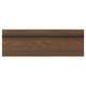 Option: STENSTA dark brown ash veneer kitchen cabinet panel with wide, solid wooden handle.