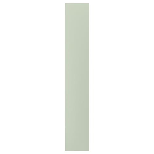 A vertical green STENSUND cover panel. Its rectangular, made of fiberboard with acrylic paint. Perfect for enhancing country living spaces.