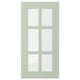 STENSUND mint green cabinet door with divided glass panel.