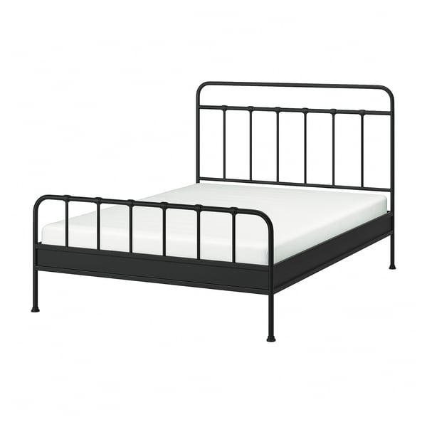 STJÄRNÖ Bed frame, anthracite/Lillhällan, 160x200 cm