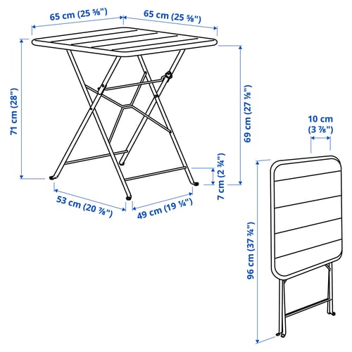 Illustration with measurements for the product: SUNDSÖ.