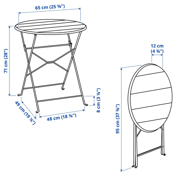 Illustration with measurements for the product: SUNDSÖ.