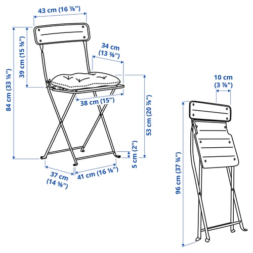 Illustration with measurements for the product: SUNDSÖ.