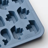 Blue ikea ice cube tray, fun summer shapes.