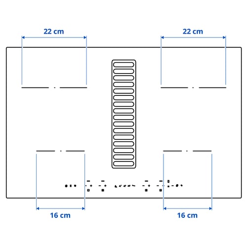 TÄCKNAN Induction hob/integrated extractor, IKEA 300 black, 80 cm