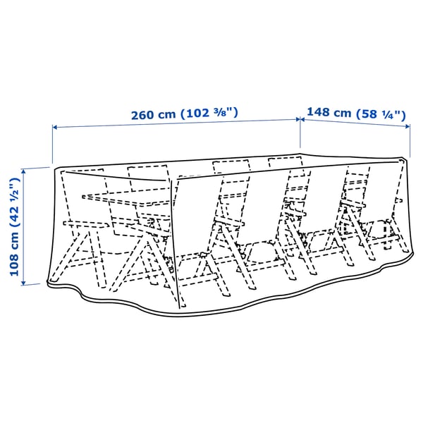 Illustration with measurements for the product: TOSTERÖ.