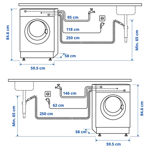 Illustration with measurements for the product: UDDARP.