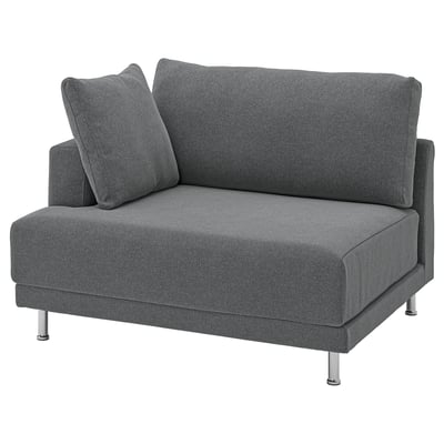 UPPÅKRA Cover for 1.5-seat module, left, Johanneshov dark grey