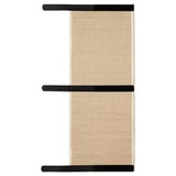 A beige and black UTSÅDD cat scratching mat with straps, designed to wrap around table legs.