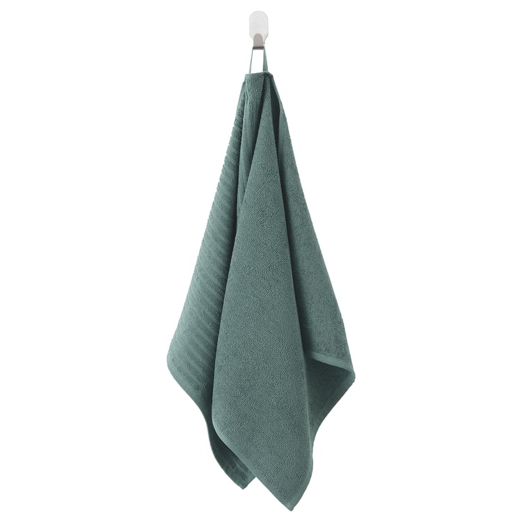 VÅGSJÖN hand towel, greyturquoise, 50x100 cm IKEA