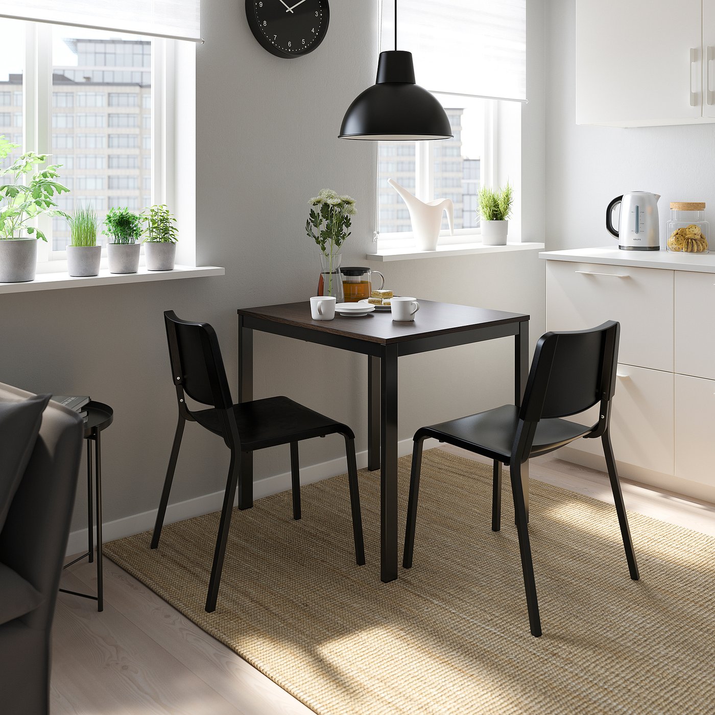 IKEA VANGSTA テーブル　ブラウン　120/180 x 75 イケア IKEA VANGSTA ヴァングスタ 伸長式テーブル 80/120x70 cm