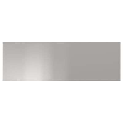 Stainless steel kitchen cabinet fronts, modern and durable, rectangular shape.