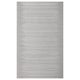 VATTENAX grey recycled polyester curtain, horizontal lines, rectangular.