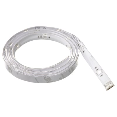 Coiled VATTENSTEN led light in white plastic.