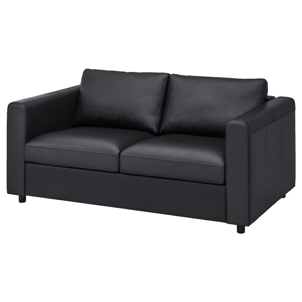 VIMLE 2-seat sofa, modern leather & fabric.