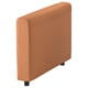 Orange VIMLE sofa section, minimalist design, three cushions, brown legs.