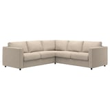 VIMLE corner sofa, beige. Modern design with plush cushions, ideal for cozy lounging.