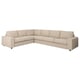 VIMLE sectional sofa, beige. Comfortable & modular design with beige fabric cover.