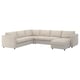 Option: The ikea VIMLE sectional sofa in beige. Its design includes a corner sofa-bed with a chaise longue, creating a cozy and spacious seating area.