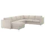 VIMLE sectional sofa, beige, pivotal design, eco-friendly fabric.