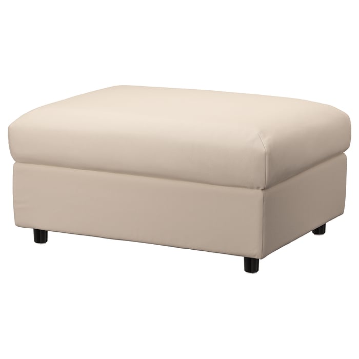 VIMLE footstool with storage, Hallarp beige IKEA