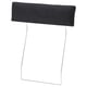 VIMLE headrest, charcoal, metal frame, soft cushions, rectangular shape, attaches to sofa.