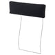 VIMLE black headrest, rectangular, metal frame, upholstered, comfortable sofa accessory.