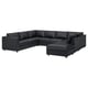 Option: VIMLE gray sectional sofa, modern clean lines, plush cushions, corner & ottoman for comfort.
